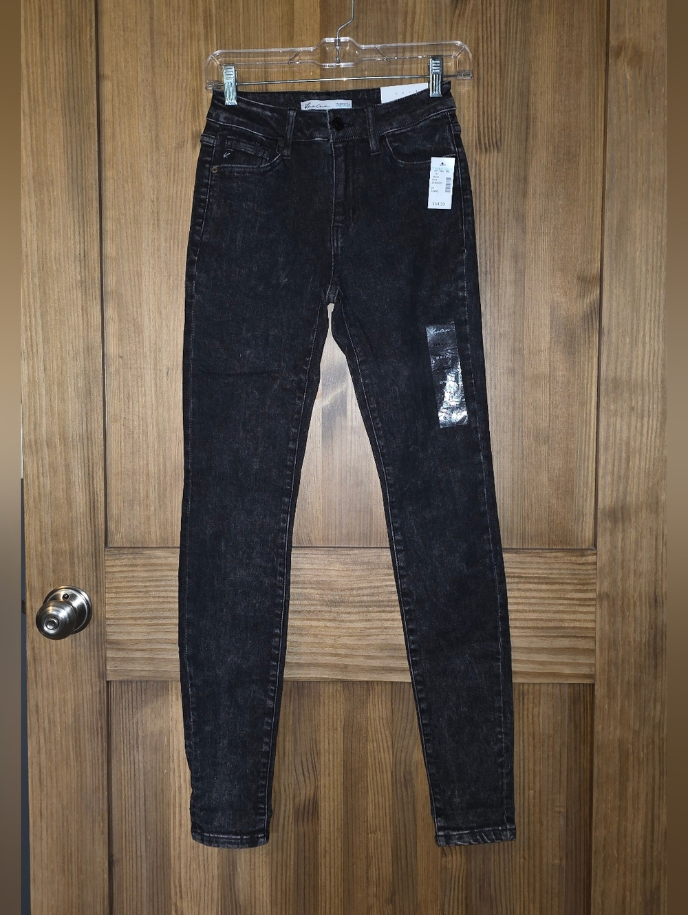 KanCan Acid Wash Black High-Rise Skinny Jeans